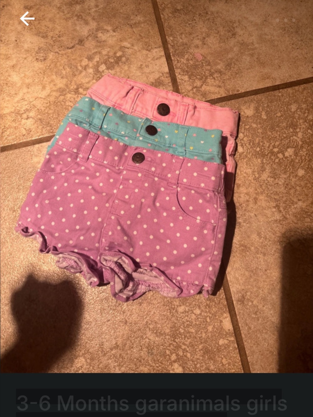 wonder nation Girls 3-Pack Shorts - Purple, Teal, Pink